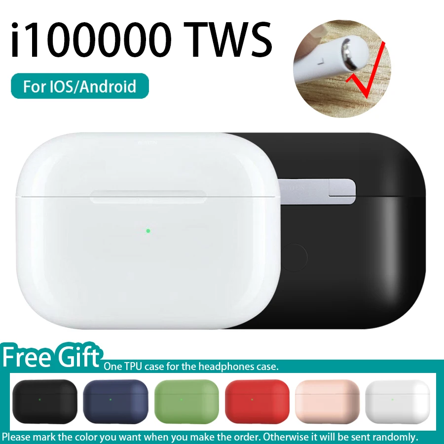 

[ Noise Reduction + Rename ] i100000 TWS Air Pro 3 1:1 Bluetooth Earphones 6D Stereo Wireless Earbuds Not W1 H1 Chip i10000 tws