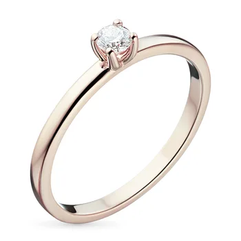 

Red gold ring with Diamond