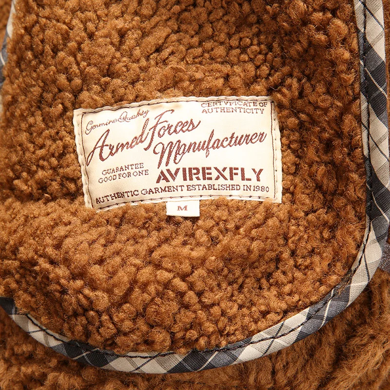 Фабричная Новинка, мужская коричневая куртка пилота из овчины, повседневная шерстяная подкладка, теплое пальто для холодной зимы, овчина, Русские Пальто