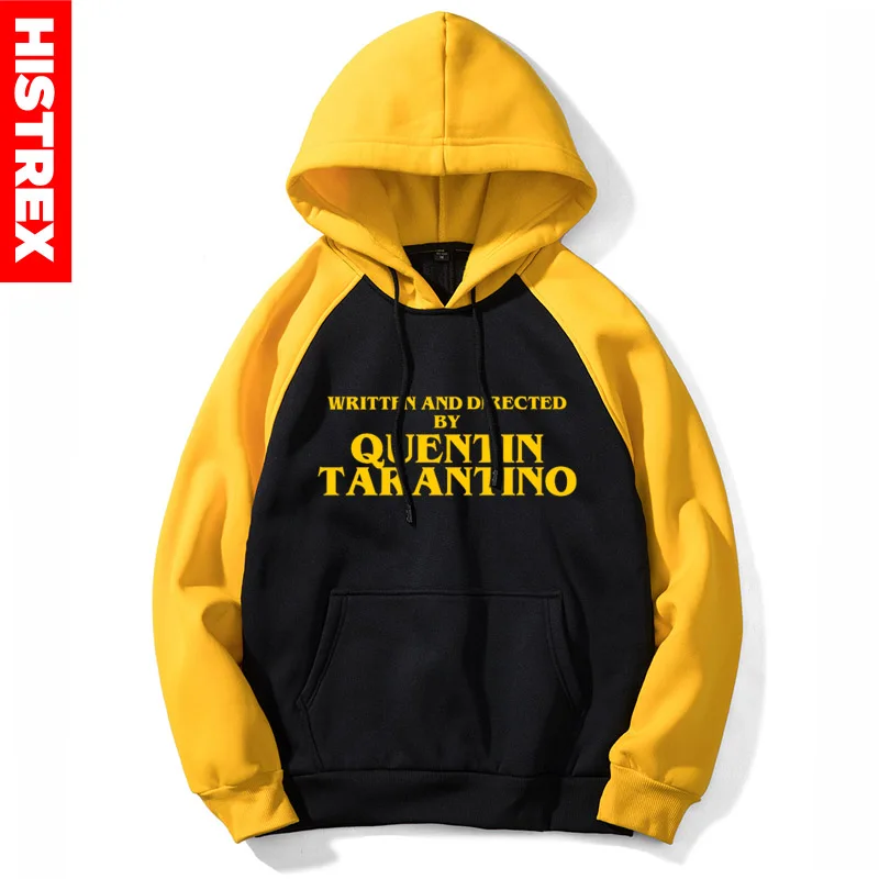 Skup HISTREX nowa męska bluza z kapturem Quentin Tarantino napisana i wyreżyserowana przez QUENTIN TARANTINO żółte damskie bluzy z kapturem