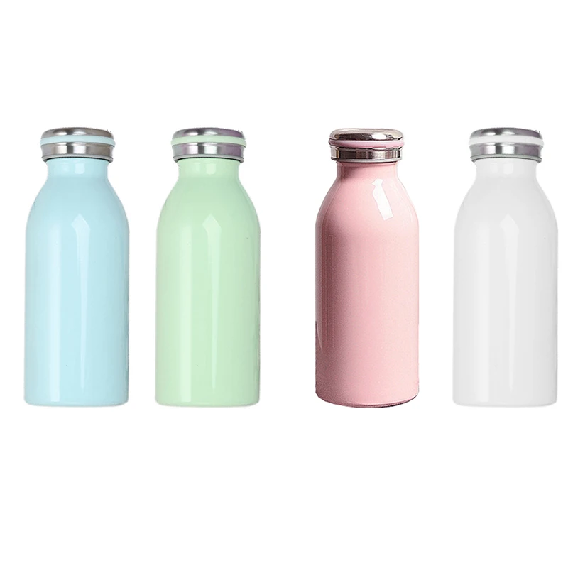 Milk Vacuum Flasks 304Stainless Steel Cup Water Bottle Sports Travel Thermals Mug