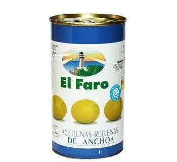 

El Faro - Olives Farcies Aux Anchois 600 gr.