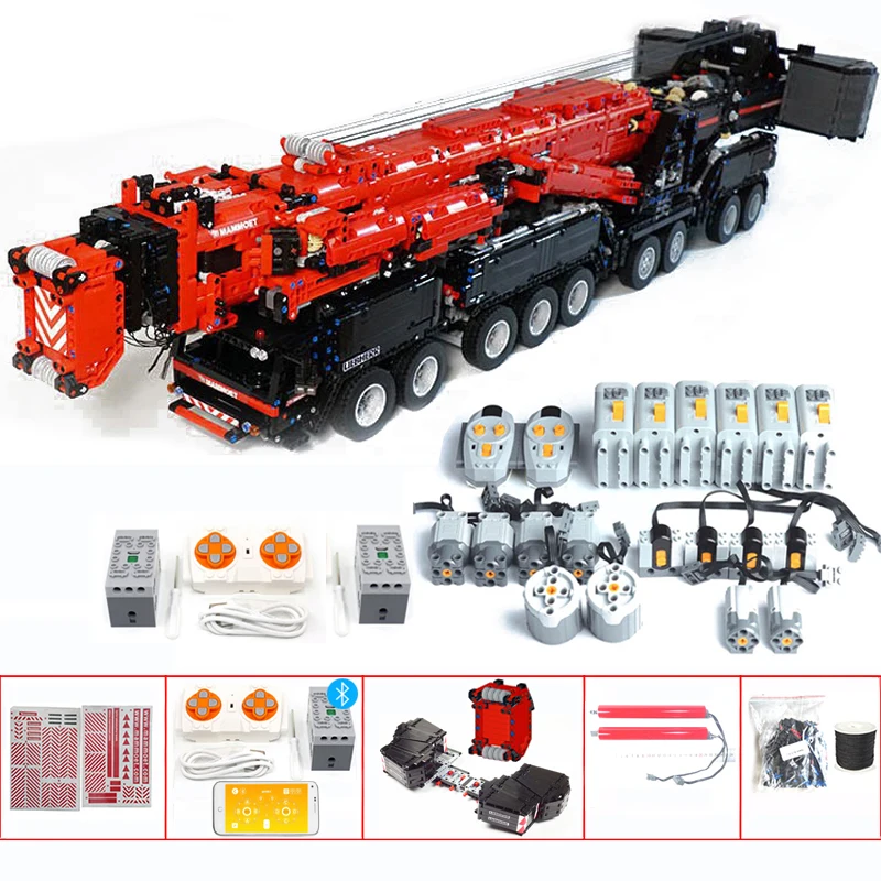 Новый модернизированный Мощность передвижной кран здания LTM11200 RC Описание моторы