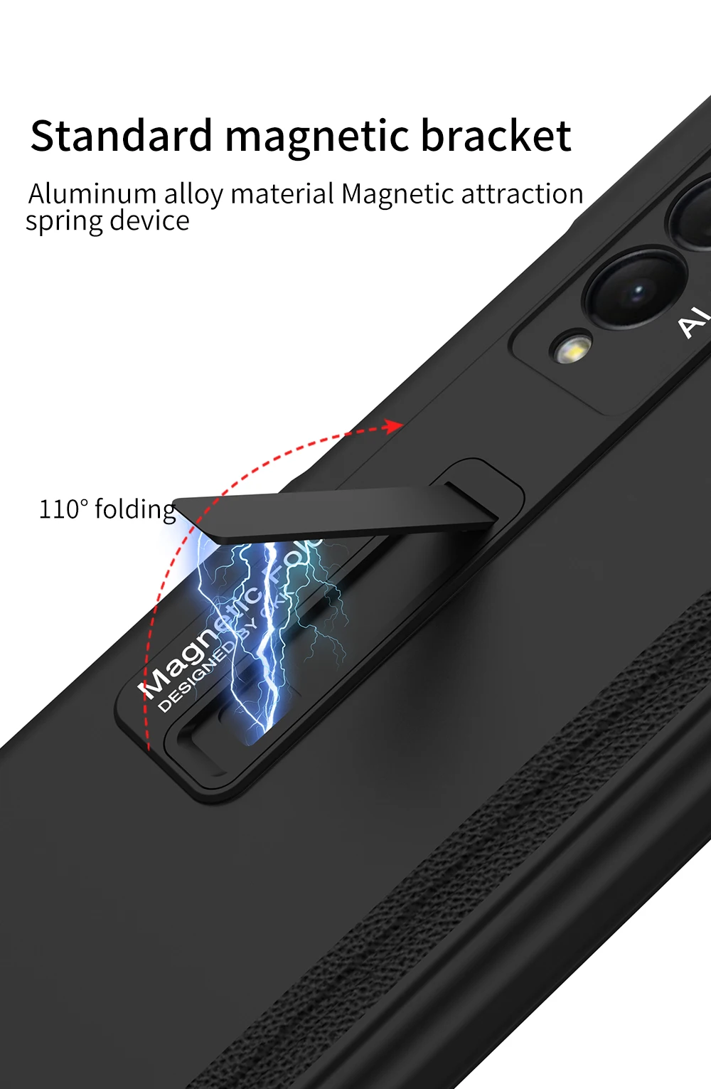 GKK Magnetic Frame Plastic Case For Samsung Galaxy Z Fold 2 3 5G Stand All-included Hard Cover For Samsung Z Fold Flip 3 Case galaxy z flip3 case