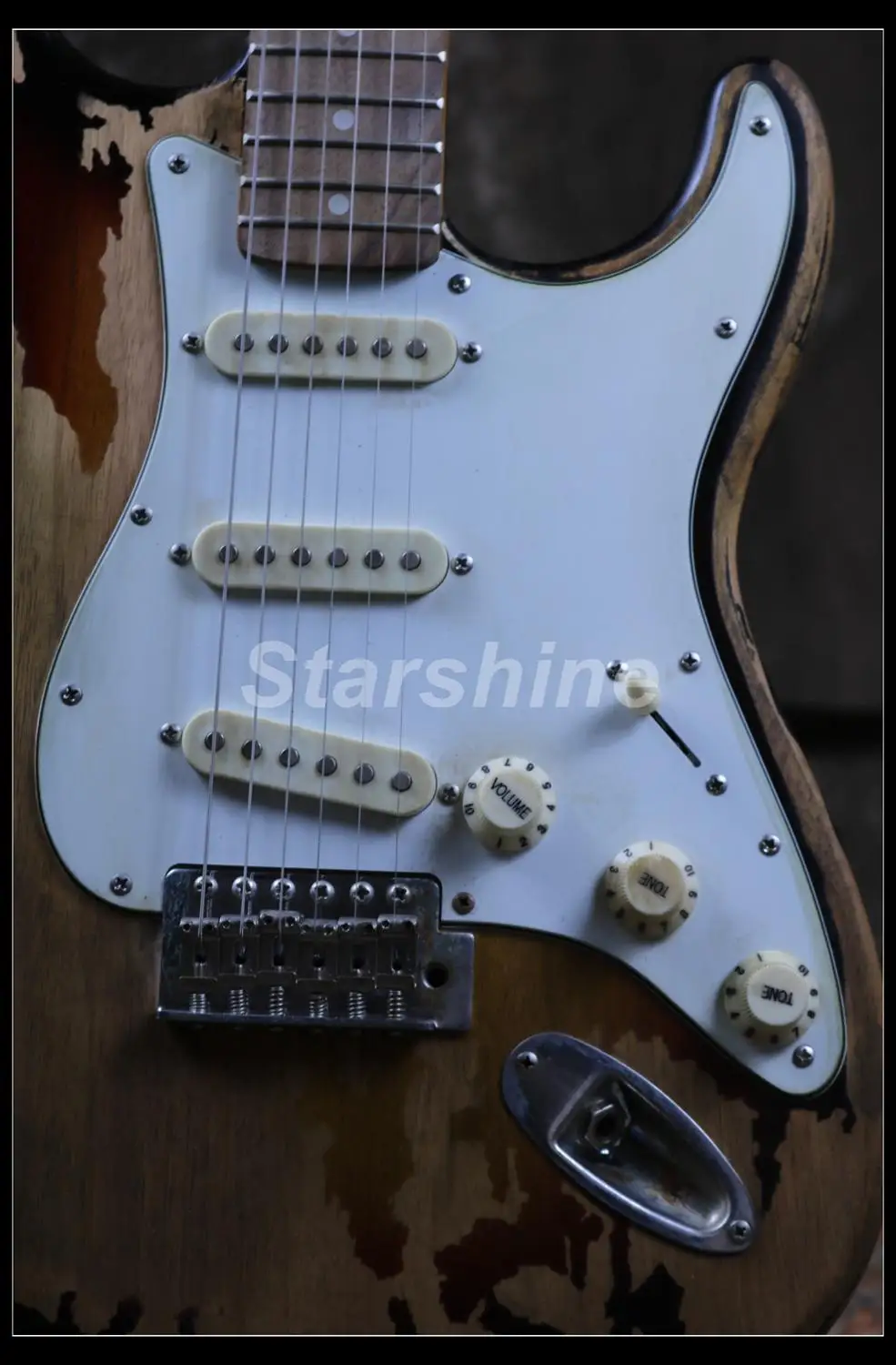 Электрогитара Heavy Relic электрогитара CC-RST3 тремоло мост Sunburst Цвет с корпусом из ольхи nitrolaquer пятнистая отделка ручной работы