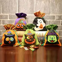 ISKYBOB, подарок на Хэллоуин, мешок, страшная ведьма, тыква, луч, мешок, мешок, вечерние, детские подарочные сумки, подарочные сумки, конфеты