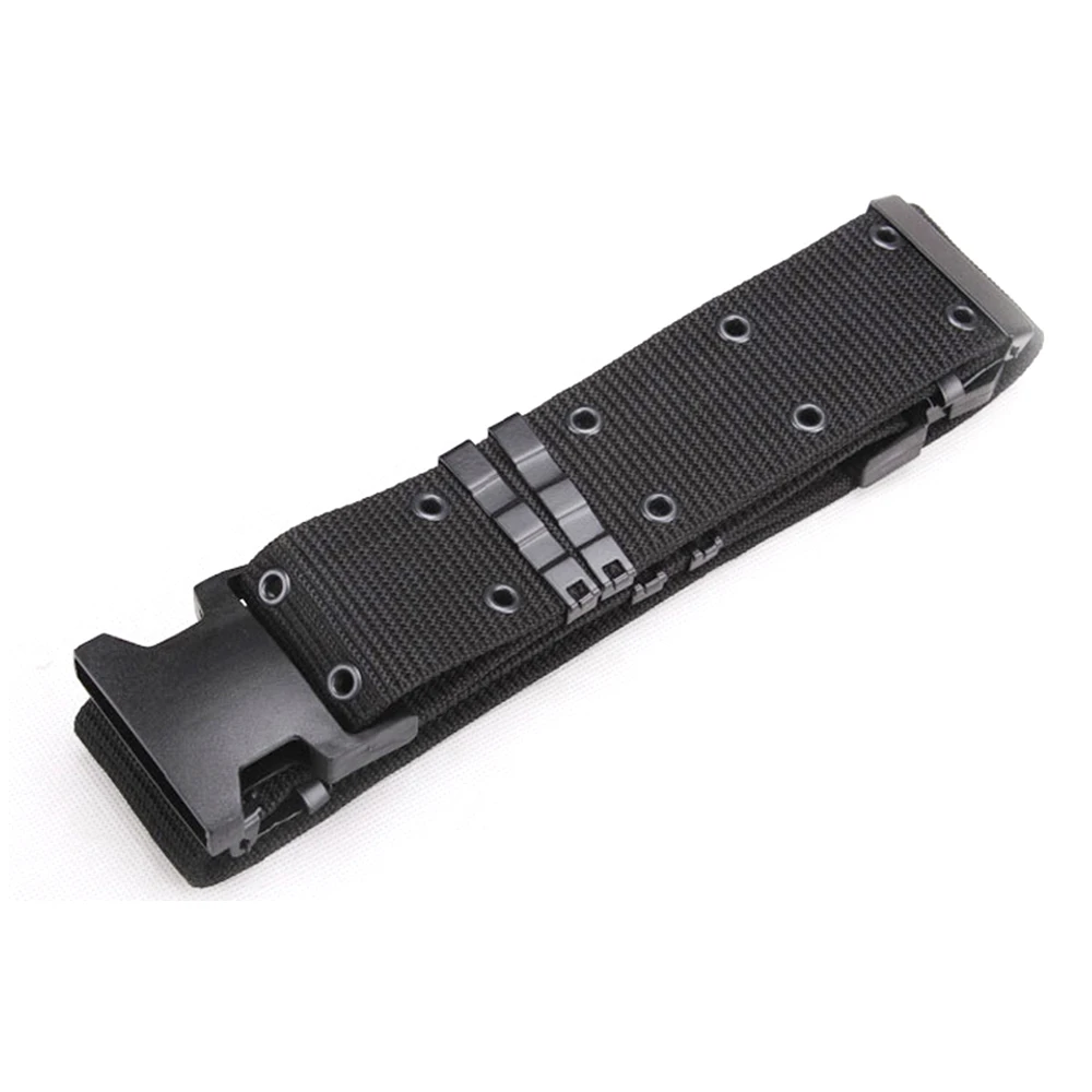 036 Black Мужской наружный спортивный походный холщовый пояс для безопасности кемпинга поясная поддержка пригодный для носки дышащий военный Охотничий Тактический ремень - Цвет: 036 Black