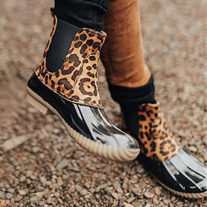

Ankle Boots For Women Winter Boots Leopard Women Boots Winter Shoes Booties Women Shoes Women's Winter Shoes Plus Size 43