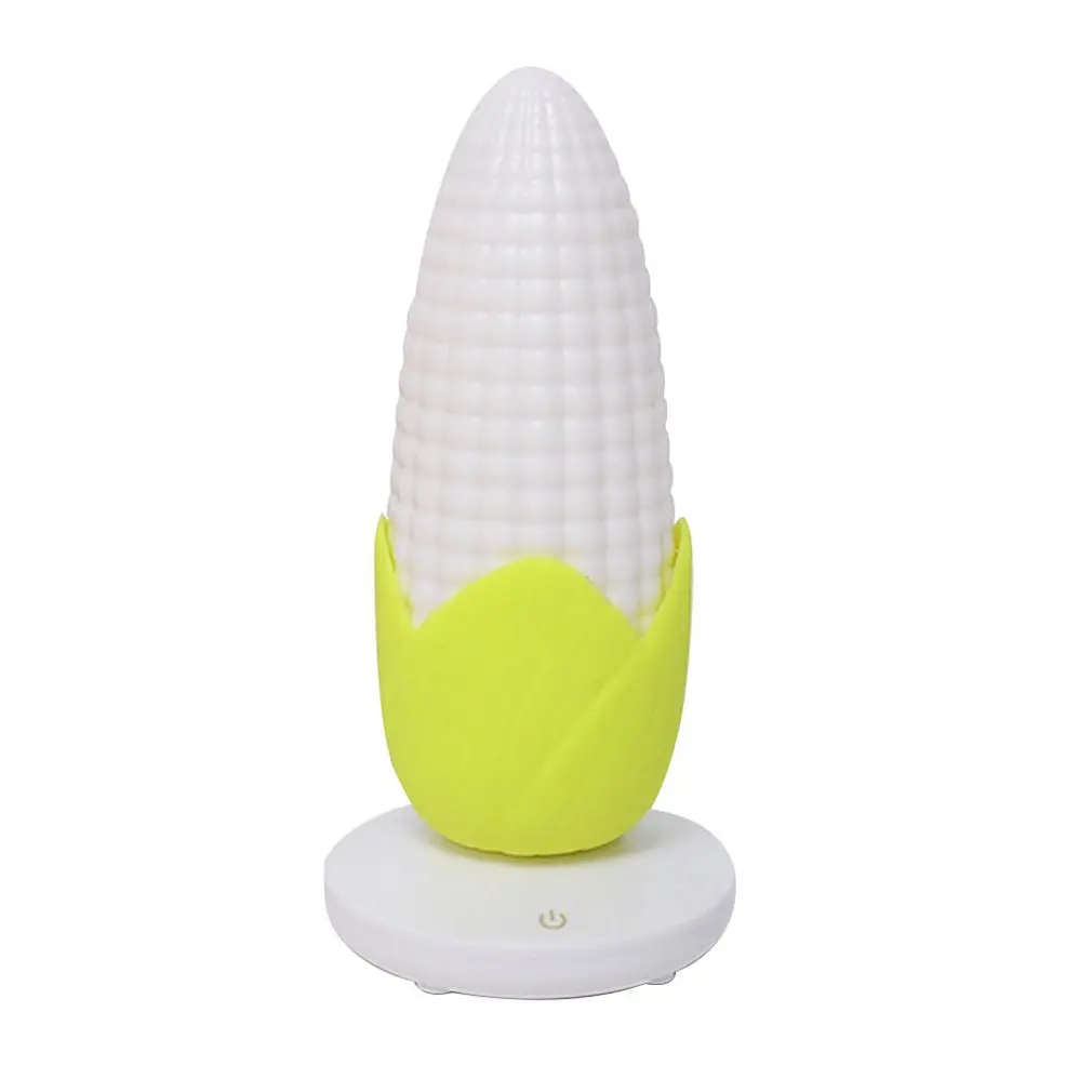 

Corn Night Light 3 Mode Dimmable USB Rechargeable Bedside Lamp Bulb Touch Sensor Creative Charging Radish Night Lamp