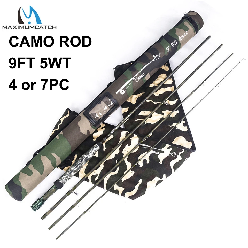 3/4 5/6 7/8WT Fly Rod 9FT Fast Action Carbon Fiber Fly Fishing Rod &Cordura Tube