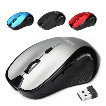 

6 Button Ergonomic Design Wireless Game Mouse 2.4G Optical Mouse 2400DPI Adjustable For Home Office For Windows Me XP Vista