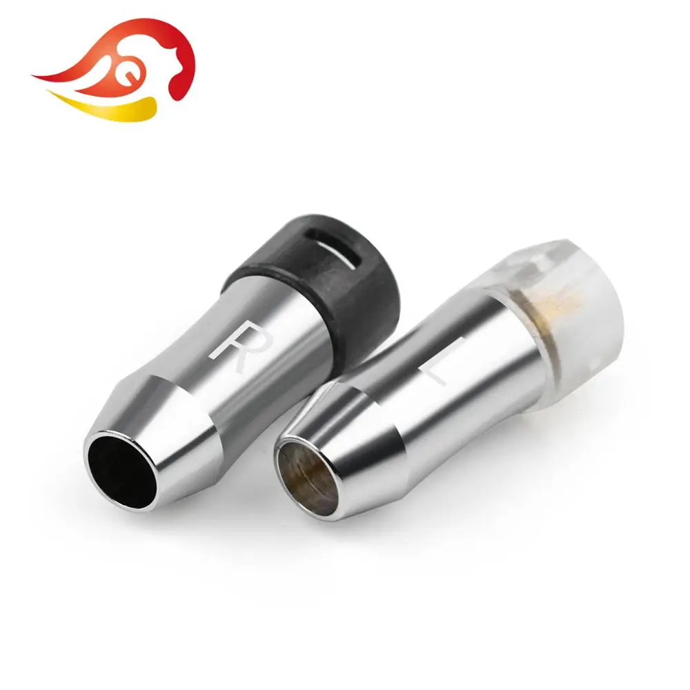 QYFANG 1 пара провода разъем наушники 2Pin разъем аудио разъем для IE8 IE8I IE80 DIY HiFi гарнитура алюминиевый сплав металлический адаптер