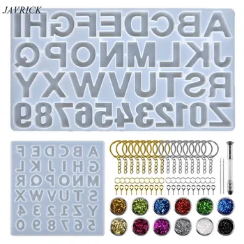 

Crystal Epoxy Resin Mold Alphabet Letter Number Pendant Casting Silicone Mould