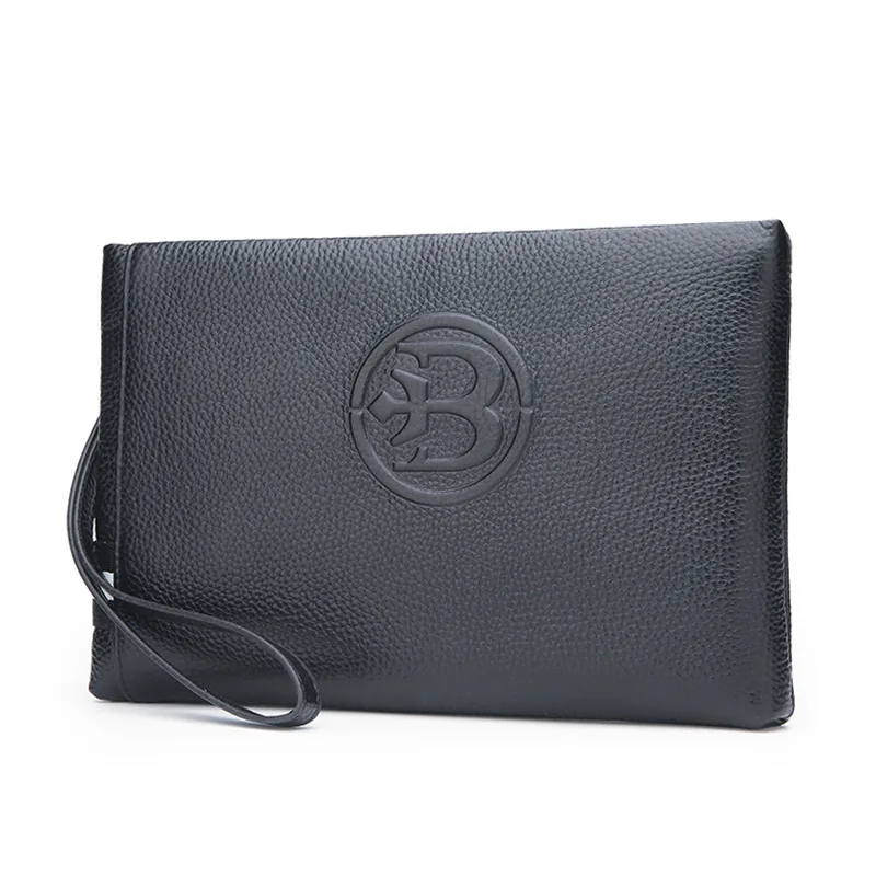 

Genuine Leather Clutch Bag MEN'S Handbag 2019 New Style Fashion Large Capacity Embossed Leather Full-grain Leather Casual Clutch