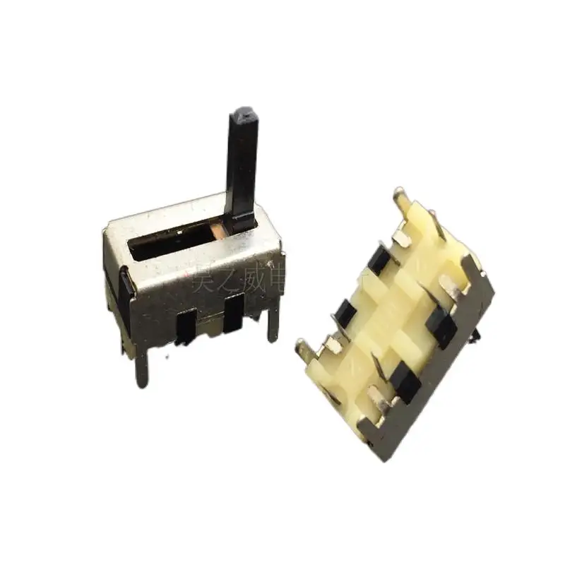 

Total length of 16 mm straight slide pusher double track potentiometer B100K 10 mm handle long 10 mm toy potentiometer