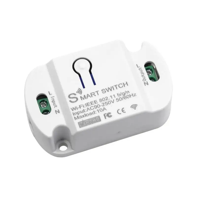 

Tuya 10A WiFi Smart Switch Wireless Remote Control Timer Switch Smart Life APP Control Support Amazon Alexa Google Home