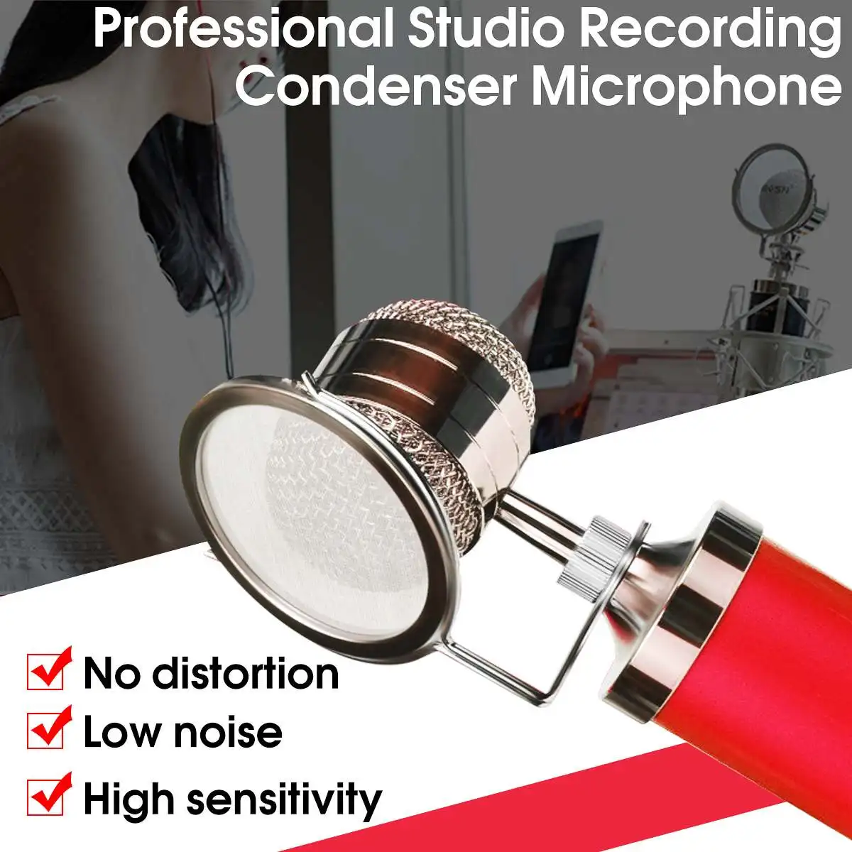Professional Condenser Microphone Kit: Microphone