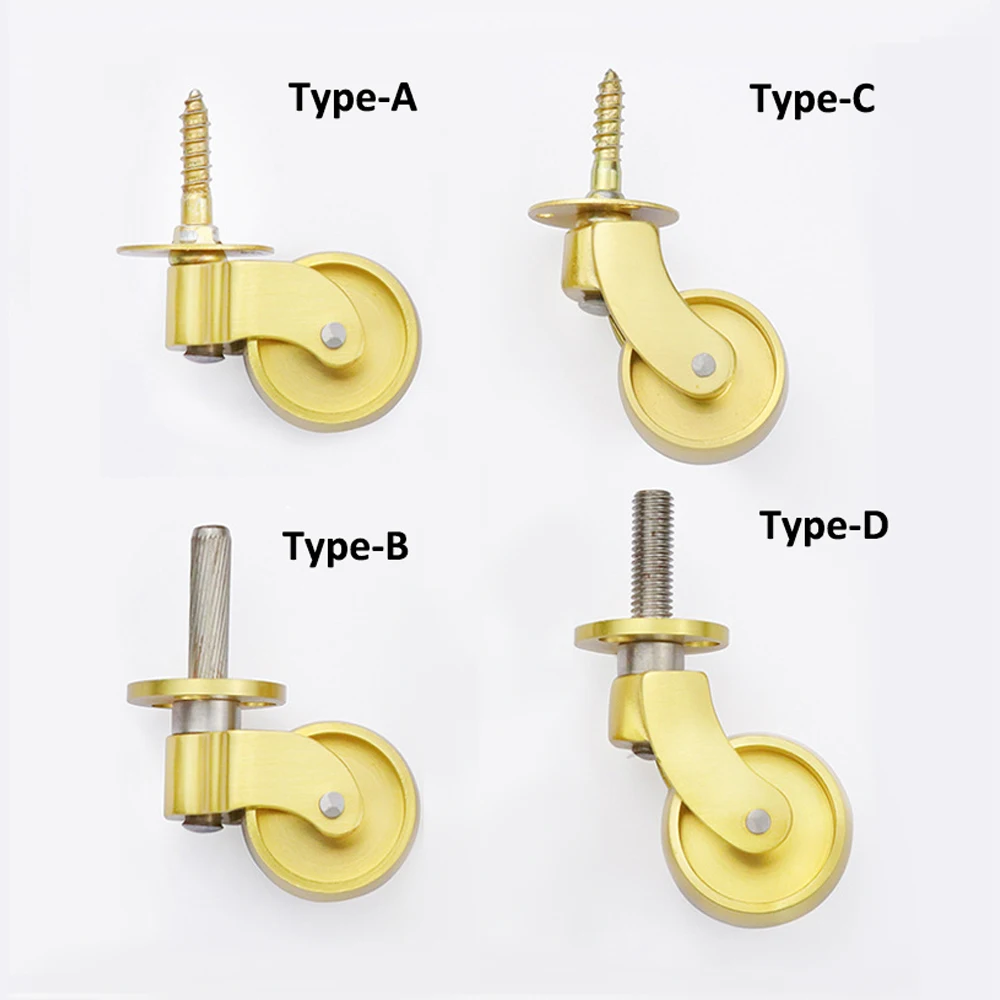 Brass Furniture Casters Brass Furniture Support Metal Furniture Casters 1/2/4pcs Aliexpress