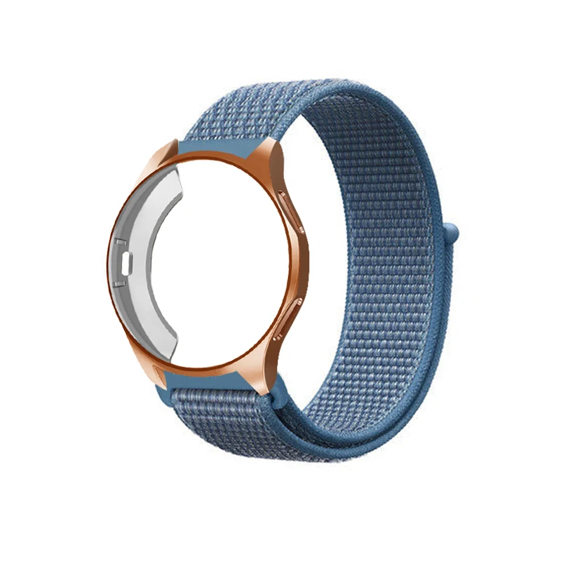 A26 Ремешок+ чехол для samsung gear S3 Frontier Galaxy watch 46 мм 42 мм ремешок 20 мм 22 мм ремешок для часов нейлоновый браслет аксессуары для часов - Цвет ремешка: A26