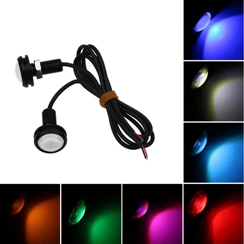 

1PC 18/23MM Car Led Eagle Eye DRL Led Daytime Running Lights Source Backup Reversing Parking Signal Lamp Automobiles Lamps Black