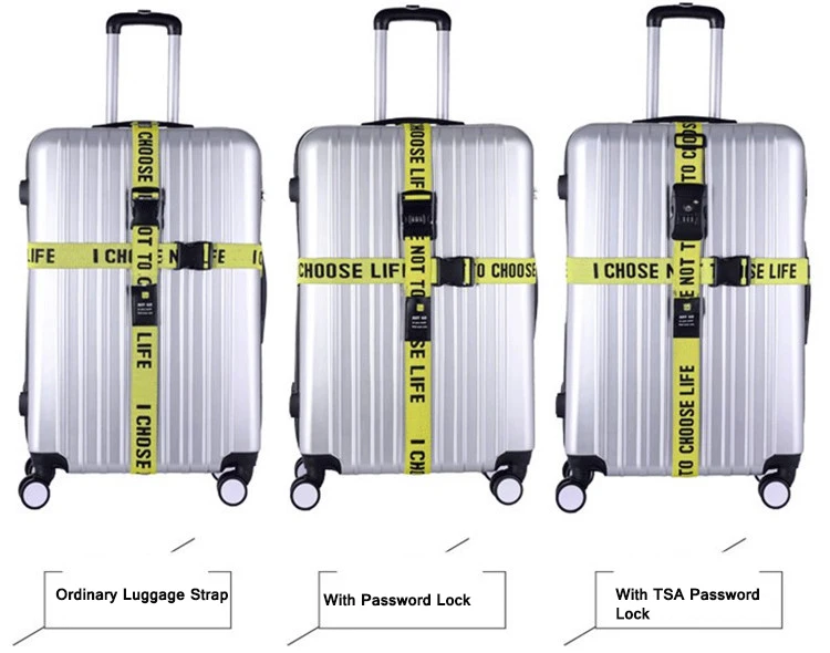 Буквенный багажный ремень поперечный ремень упаковочные ремни для чемоданов Регулируемый эластичный канат дорожная лента для чемодана с 3 цифрами TSA пароль