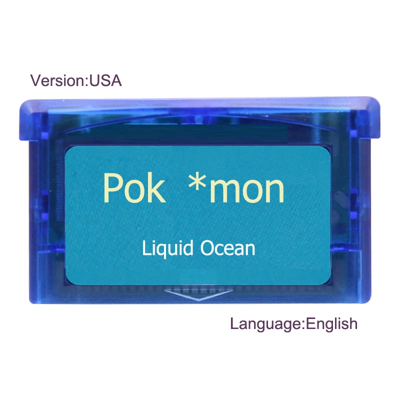 Poke LiquidOcean 32 бит видеоигры картридж Консоли Карты США версия Английский язык