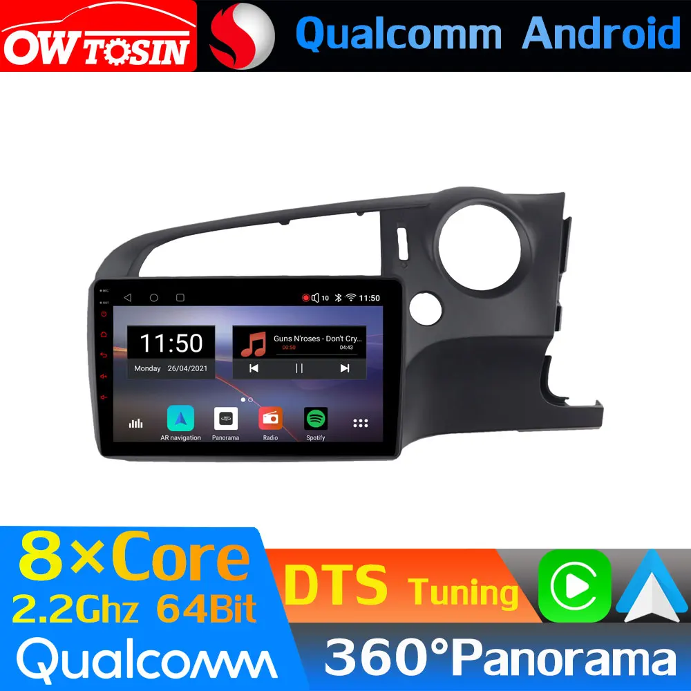Восьмиядерный автомобильный медиа Qualcomm Android для Honda Stream 2 2006-2014 GPS 360 Панорамное