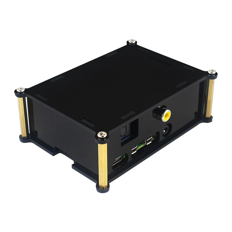 Raspberry Pi 4 Модель B PiFi Digi+ V1.0 звуковая карта акриловый корпус черная коробка оболочка для Raspberry Pi 4 аудио Pi HAT Плата расширения
