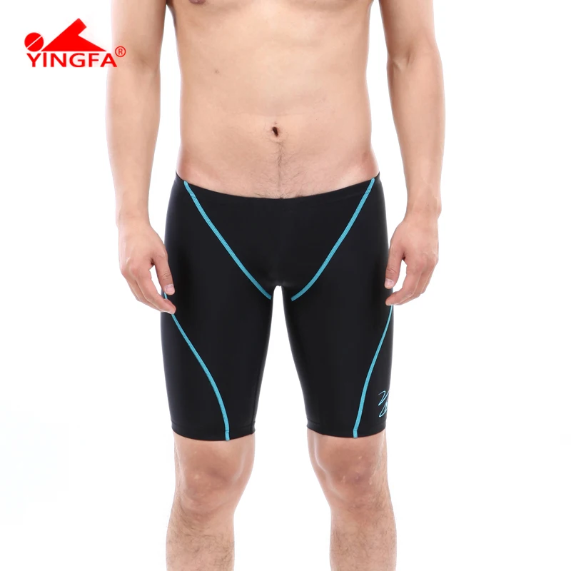 Men Swimming Trunks Fina Approved Competion Swimsuits Waterproof Chlorine Resistant