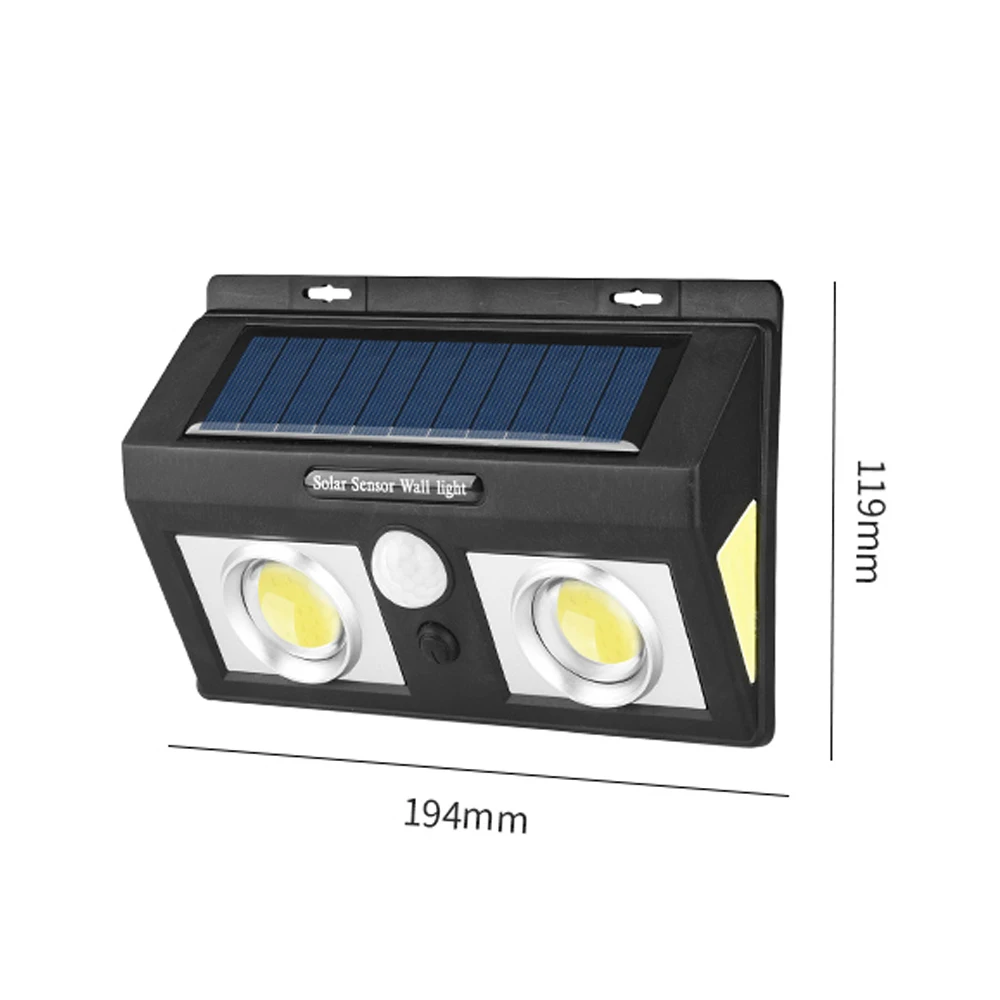 Датчик движения COB 60LED Солнечный водонепроницаемый 8 Вт индукционный светильник садовый светильник домашний наружный настенный светильник уличный светильник дорожка светильник s