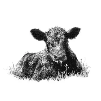 

Black and white cow Diy Diamond Painting farm animals 5D Full round Diamond Embroidery Mosaic rhinestone decoration