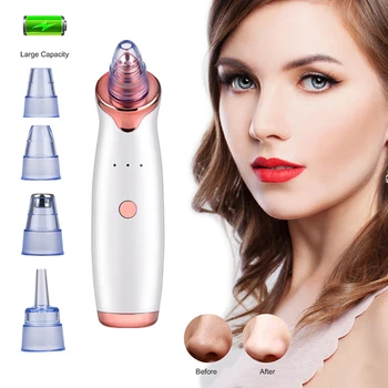 

Blackhead Remover Face Deep Nose Cleaner T Zone Pore Acne Pimple Removal Vacuum Suction Facial Diamond Black Head Clean Point
