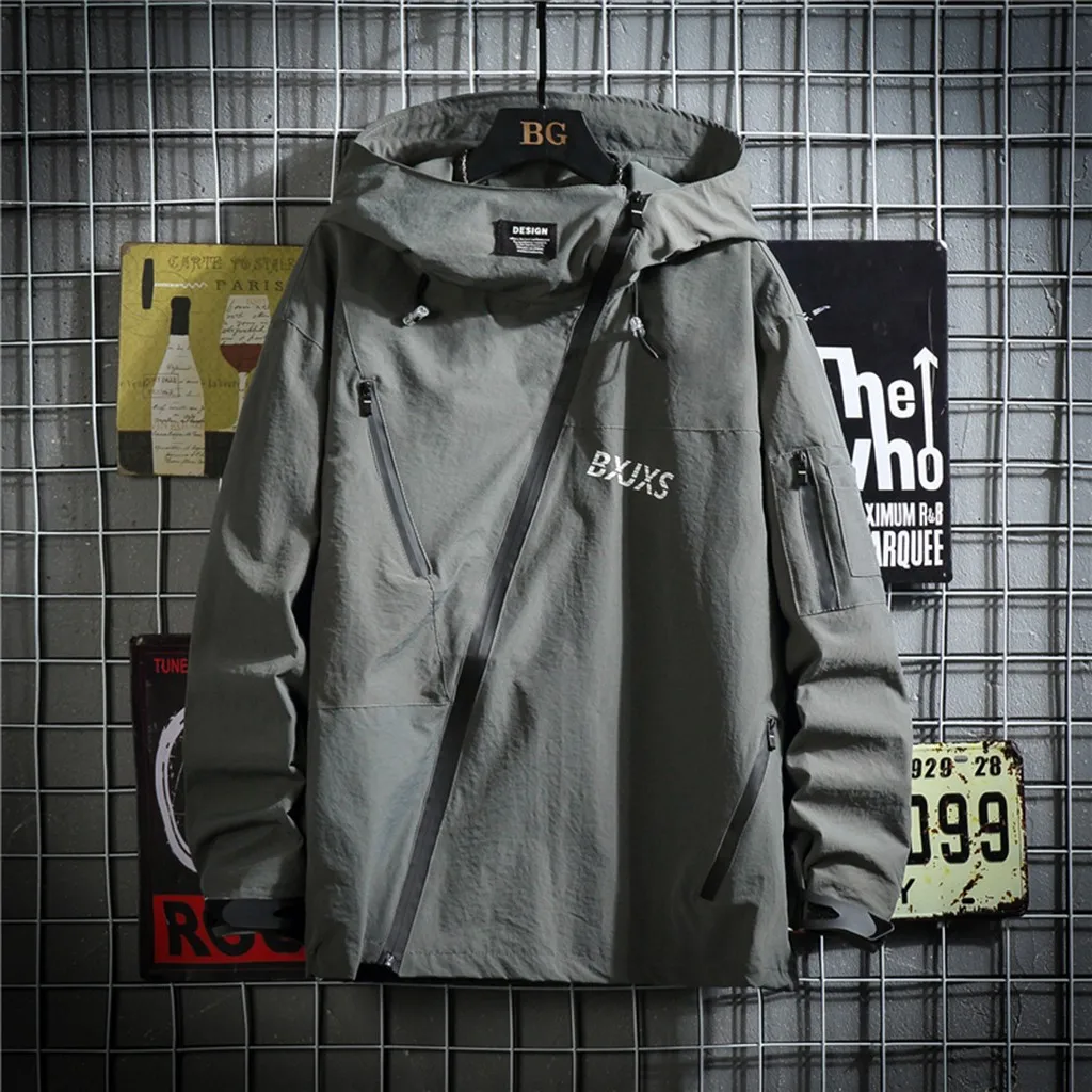 

New Style For Men In Autumn And Winter Outdoor Solid Color Sports Keep Warm Coat blouse Casual Tops Coat Long Sleeve Men Tops