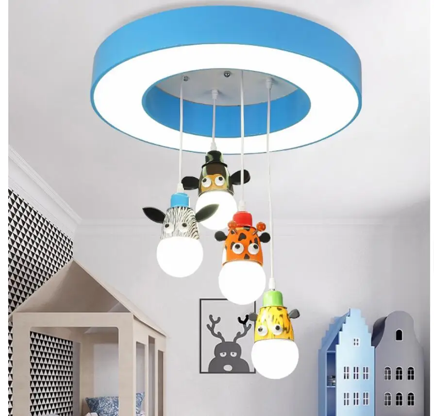 Decora дизайн Мультяшки для детской спальни поверхностного монтажа Потолочные светильники современные детские потолочные лампы для дома украшения