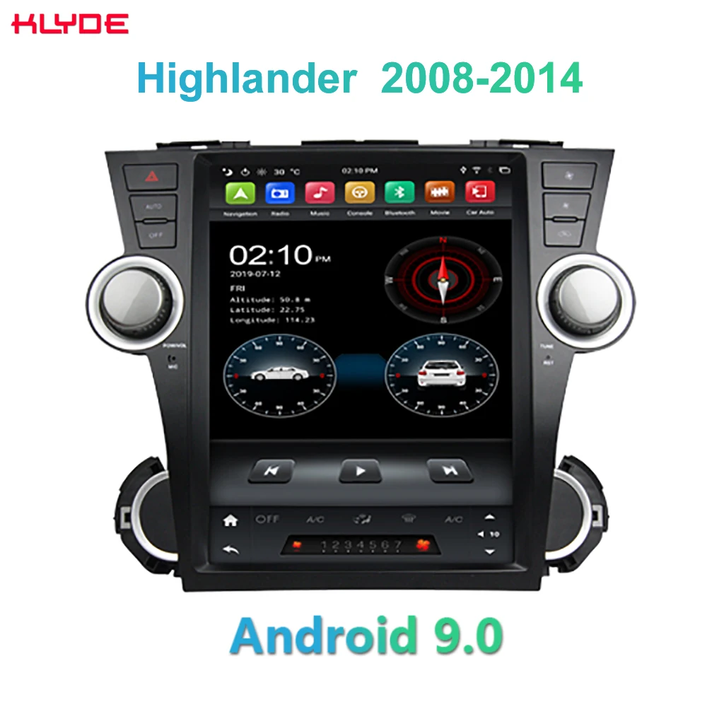 Автомобильная Мультимедийная система klyde KD-12108 12 1 дюйма для Highlander 2008-2014 |