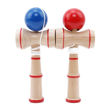 

Kid Toys Kendama Coordinate Ball Toy Wooden Japanese Traditional Wood Juggling Ball Game Toys For Children Educational Toy