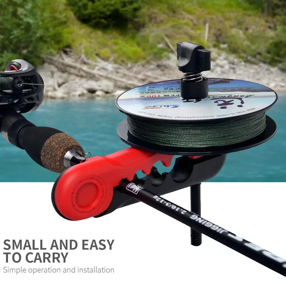 

Durable Fishing Reel Line Wrapper Rod Winder Fishing Line Spooler Silver DIY Online Player Board Spool Ocean Bonding Tools