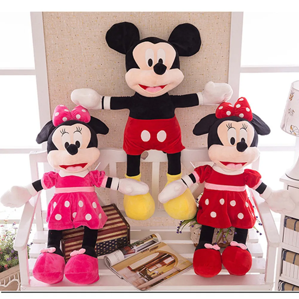 Hot Sale 40-100cm High Quality Stuffed Mickey&Minnie Mouse Plush Toy Dolls Birthday Wedding Gifts For Kids Baby Children