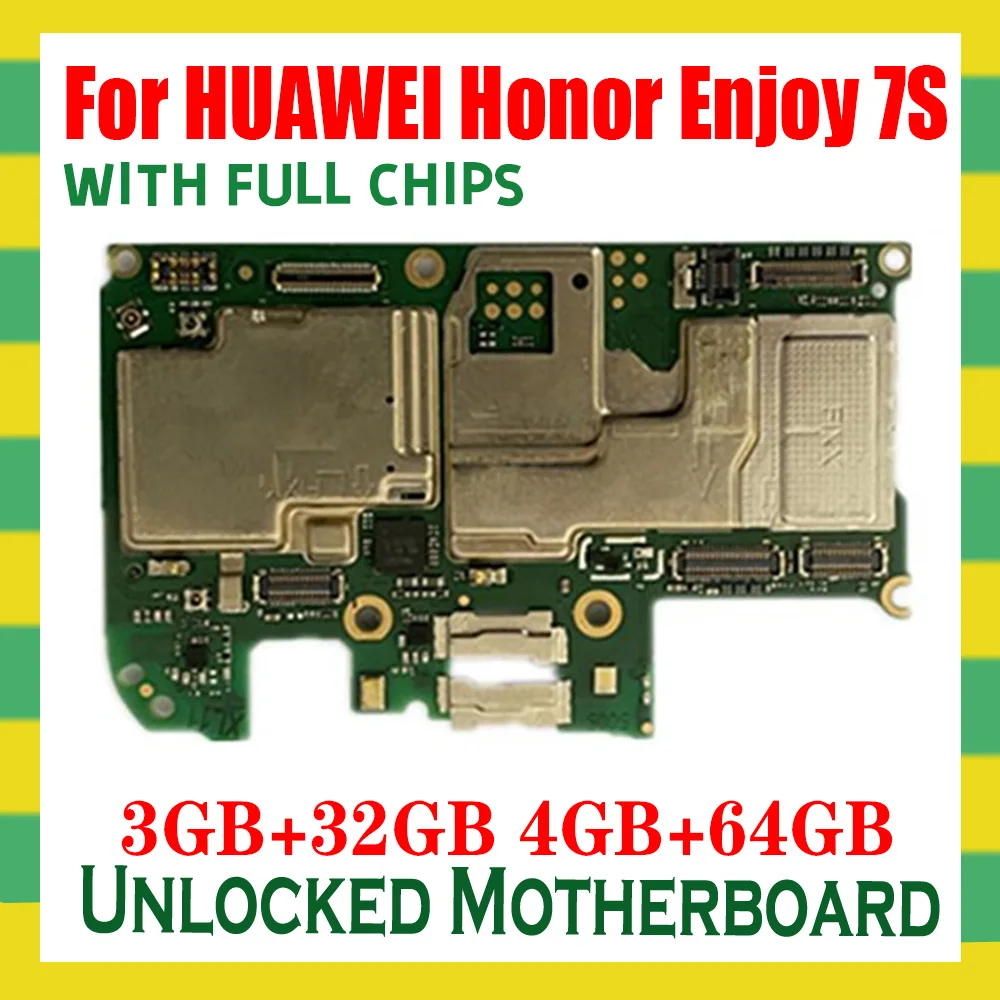Для HUAWEI Honor Enjoy 7S FIG-L31 оригинальная разблокированная Материнская плата Система