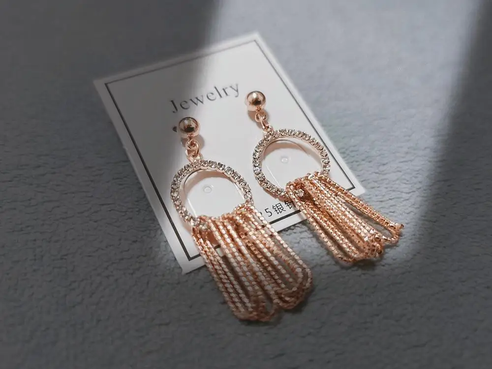 Длинные серьги с геометрическим рисунком Южная Корея новинка 2019 | Украшения и