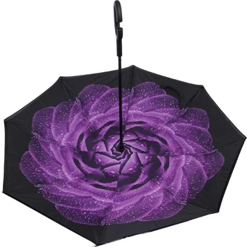 

Inverted Umbrella Double Layer Sun Parasol Women Rain Reverse Umbrellas Male Guarda Chuva Invertido Paraguas Parapluie Windproof