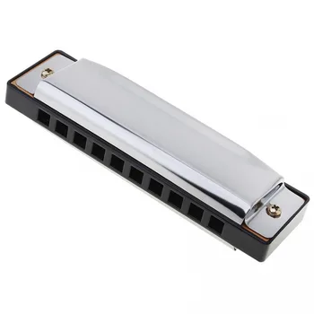 

10 Holes Blues Harmonica Musical Instrument Stainless Steel Mouth Organ for Children Gifts