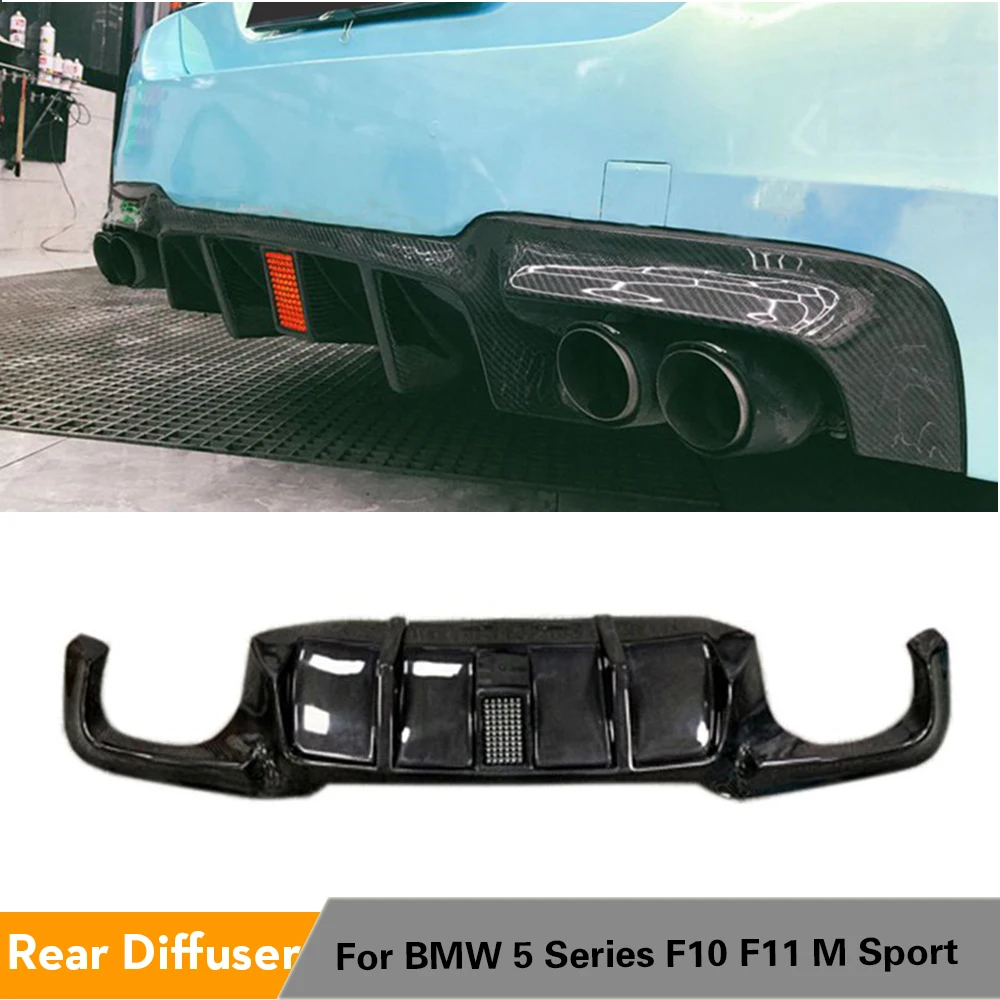 Для BMW 5 Series F10 M Sport Tech 2012 2016 Автомобильный задний бампер диффузор для губ фонарь