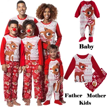 

Family Matching Christmas Sleepwear Womens Men Kids Xmas Nightwear Xmas Pajamas