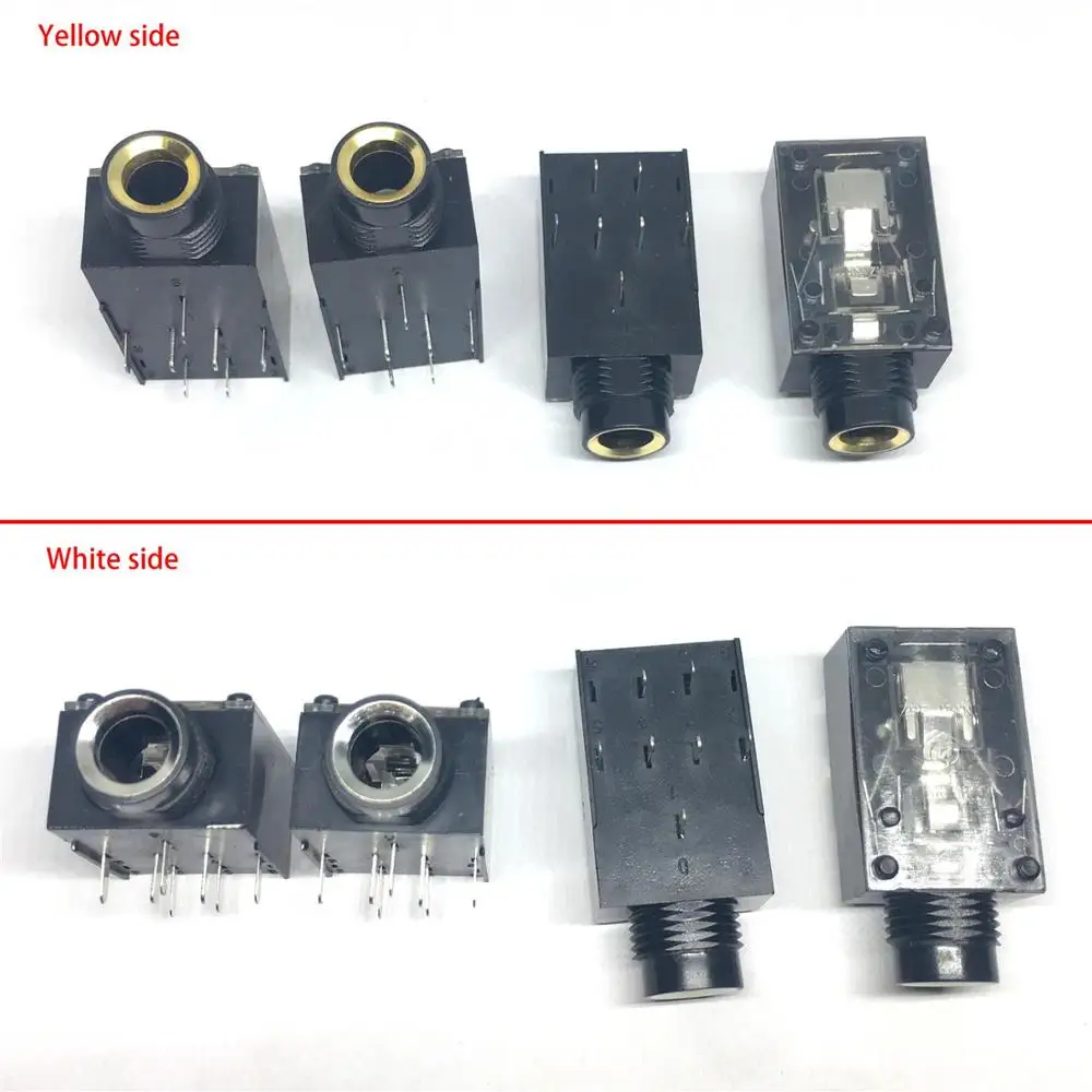 100PCS 7PIN 1 4 6 35mm Stereo Jack Socket FOR Microphone DJ Headphone XLR plug