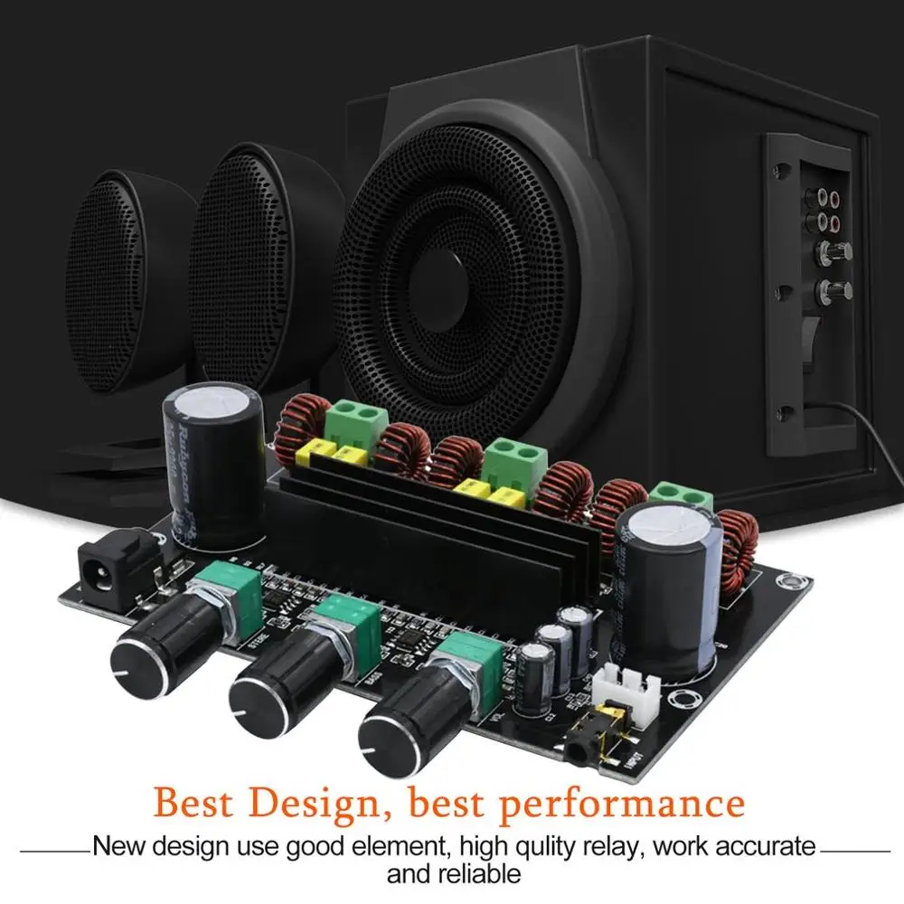 M573 TPA3116 D2 80Wx2+ 100W 2,1 канальный аудио цифровой Мощность Плата усилителя басовый сабвуфер с NE5532 предусилитель