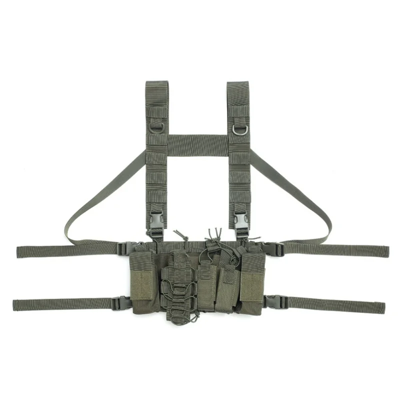 

Hot Adjustable Two-way Pocket Pocket Vest Chest Set Radio Harness Chest Bag Men's And Women's tTctical Breastplate Suit