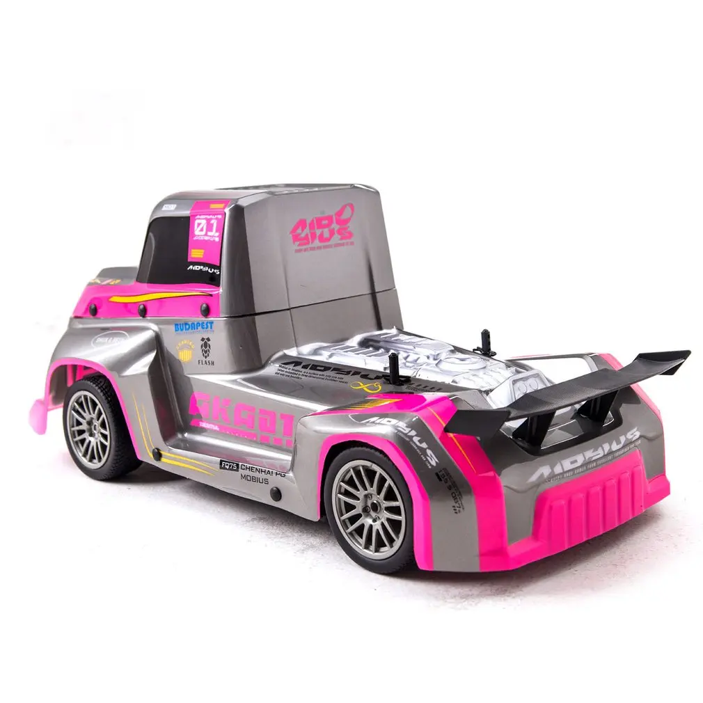 J801 1:10 Высокоскоростной RC автомобиль грузовик с освещением 2,4G пульт дистанционного управления внедорожный гусеничный автомобиль модель RTR игрушка для детей подарок-розовый