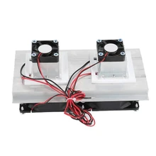 Refroidisseur thermoélectrique de réfrigération DC12V, climatiseur à semi conducteur, double ventilateur, système de refroidissement, accessoires de bricolage 