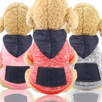 

Dog Clothes for Small Dogs Soft Pet Dog Pocket Sweater Clothing for Dog Winter Chihuahua Clothes Classic Pet Outfit Accessories